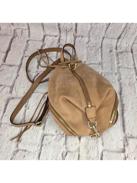 Rebecca Minkoff Handbags - Rebecca Minkoff Julian Backpack Tan Brown Leather Gold Hardware